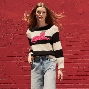 NWT The Boat Square Striped Sweater